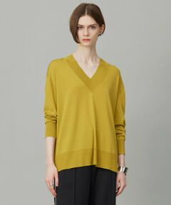 ICB / アイシービー ニット・セーター | 【洗える】シルクヴィスコースハイゲージ Vネックニット