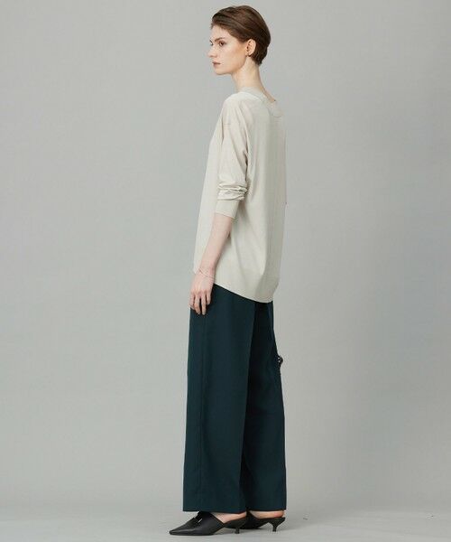 ICB / アイシービー ニット・セーター | 【洗える】シルクヴィスコースハイゲージ Vネックニット | 詳細4