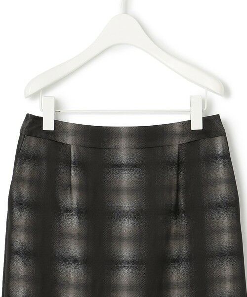 ICB / アイシービー ミニ・ひざ丈スカート | 【洗える】シャイニーオンブレーチェック ストレートスカート | 詳細7