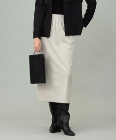 ICB / アイシービー ミニ・ひざ丈スカート | 【洗える】ストレッチスエード ナロースカート