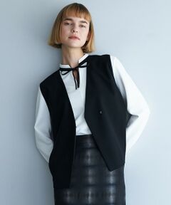 ICB / アイシービー ベスト | 【UVカット・洗える】ウール2WAYストレッチ Vネックベスト