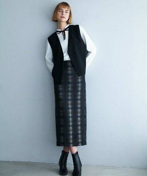 ICB / アイシービー ベスト | 【UVカット・洗える】ウール2WAYストレッチ Vネックベスト | 詳細7