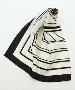 ICB / アイシービー バンダナ・スカーフ | BOXストライプパターンスカーフ