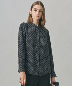 ICB / アイシービー シャツ・ブラウス | 【新色追加・WEB限定カラーあり】BackSatinAmunzen バンドカラーブラウス