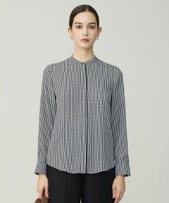 ICB / アイシービー シャツ・ブラウス | 【新色追加・WEB限定カラーあり】BackSatinAmunzen バンドカラーブラウス