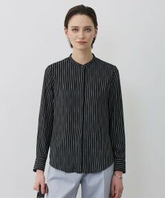 ICB / アイシービー シャツ・ブラウス | 【新色追加・WEB限定カラーあり】BackSatinAmunzen バンドカラーブラウス