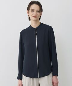 ICB / アイシービー シャツ・ブラウス | 【新色追加・WEB限定カラーあり】BackSatinAmunzen バンドカラーブラウス