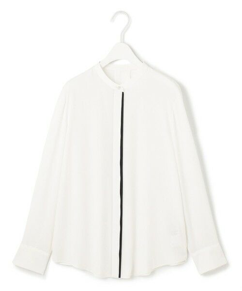 ICB / アイシービー シャツ・ブラウス | 【新色追加・WEB限定カラーあり】BackSatinAmunzen バンドカラーブラウス | 詳細3
