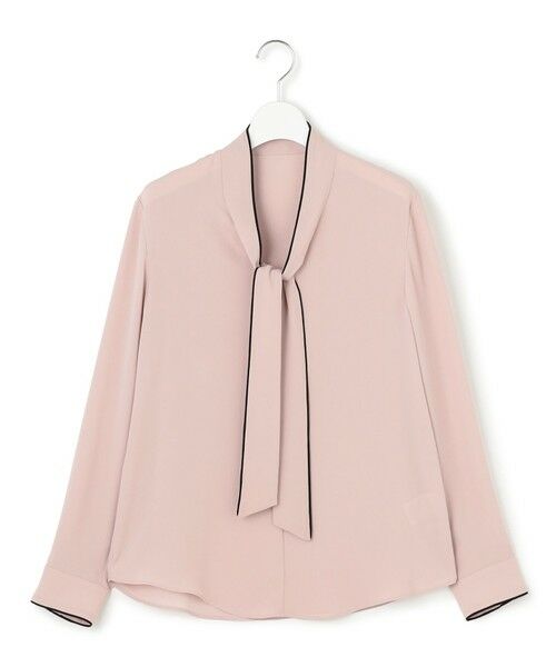 ICB / アイシービー シャツ・ブラウス | 【接触冷感・UVケア・速乾・洗える】BackSatinAmunzen 配色ボウタイブラウス | 詳細6