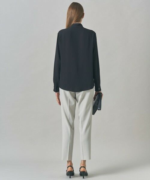 ICB / アイシービー シャツ・ブラウス | 【接触冷感・UVケア・速乾・洗える】BackSatinAmunzen 配色ボウタイブラウス | 詳細16