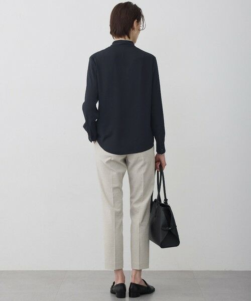 ICB / アイシービー シャツ・ブラウス | 【新色追加】BackSatinAmunzen 配色ボウタイブラウス | 詳細23