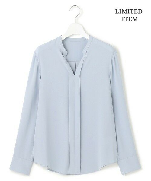 ICB / アイシービー シャツ・ブラウス | 【新色追加・WEB限定】BackSatinAmunzen キーネックブラウス | 詳細9