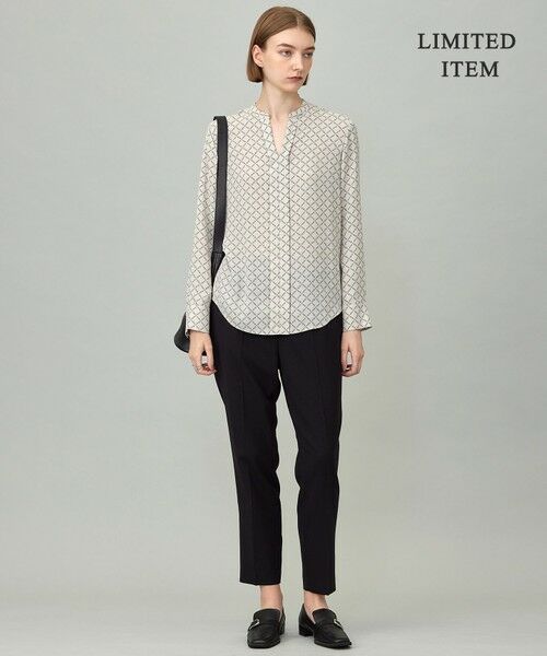 ICB / アイシービー シャツ・ブラウス | 【新色追加・WEB限定】BackSatinAmunzen キーネックブラウス | 詳細10