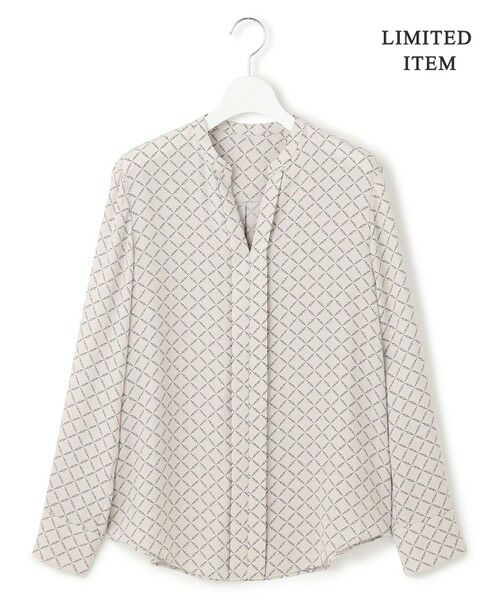 ICB / アイシービー シャツ・ブラウス | 【新色追加・WEB限定】BackSatinAmunzen キーネックブラウス | 詳細12