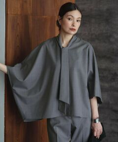 ICB / アイシービー シャツ・ブラウス | 【洗える】T/Wブロード ボウタイブラウス