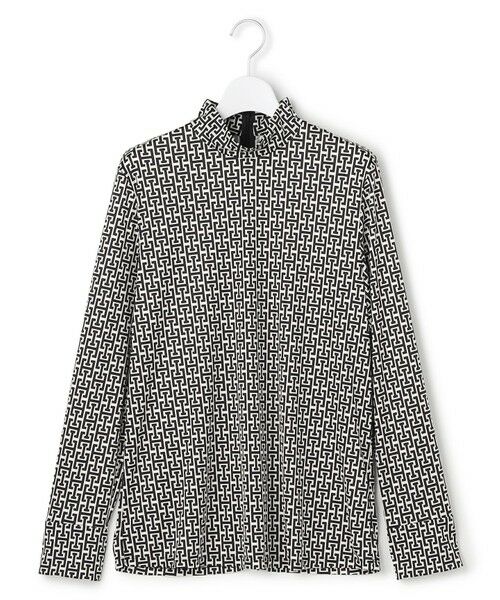 ICB / アイシービー シャツ・ブラウス | 【30th ANNIVERSARY】 モノグラムプリントスムース ボウタイブラウス | 詳細4