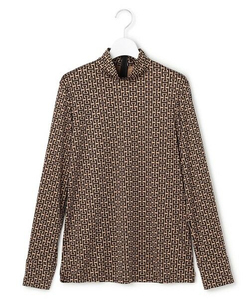 ICB / アイシービー シャツ・ブラウス | 【30th ANNIVERSARY】 モノグラムプリントスムース ボウタイブラウス | 詳細8