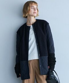 ICB / アイシービー その他アウター | 【リバーシブル着用可能】 リバーシブルキルト ミドル丈コート