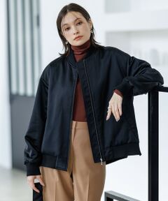 ICB / アイシービー ブルゾン | 【洗える】 マットサテン MA-1ブルゾン