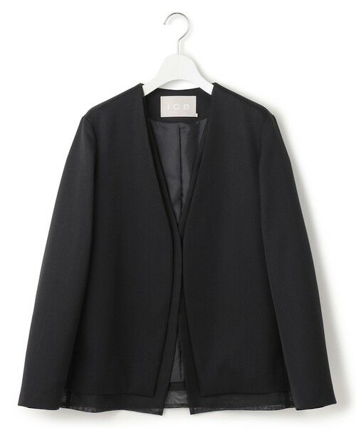 ICB / アイシービー ノーカラージャケット | オーガンコンビジャケット | 詳細3