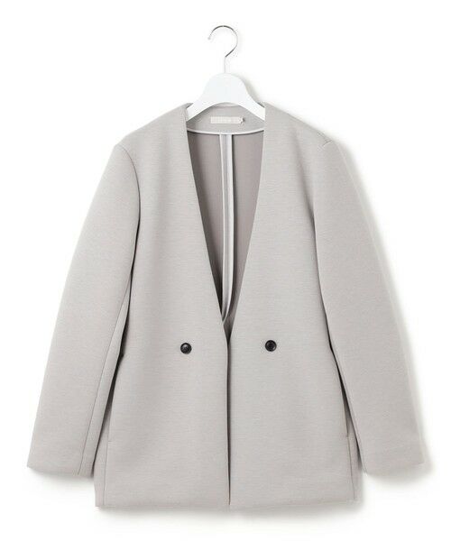 ICB / アイシービー ノーカラージャケット | 【洗える】コンパクトWフェイス ノーカラージャケット | 詳細6