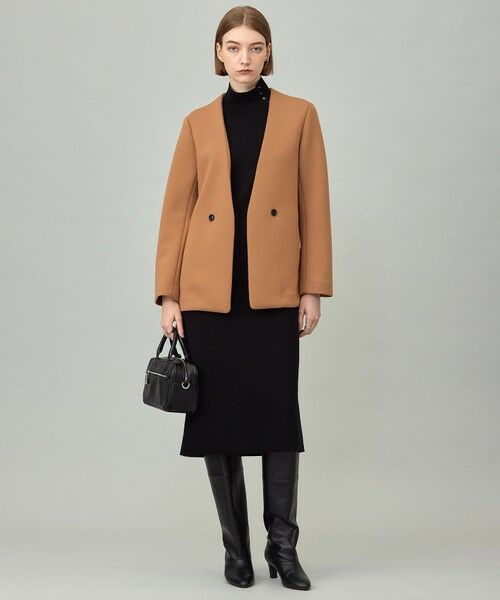 ICB / アイシービー ノーカラージャケット | 【洗える】コンパクトWフェイス ノーカラージャケット | 詳細7