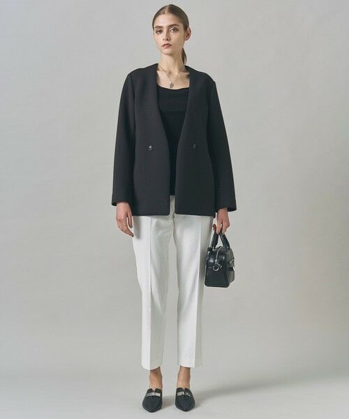 ICB / アイシービー ノーカラージャケット | 【洗える】コンパクトWフェイス ノーカラージャケット | 詳細14