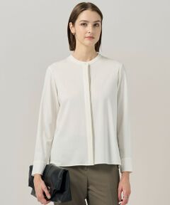 ICB / アイシービー カットソー | 【洗える】 コンパクトモクロディ バンドカラーカットソー