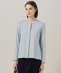 ICB / アイシービー カットソー | 【洗える】 コンパクトモクロディ バンドカラーカットソー