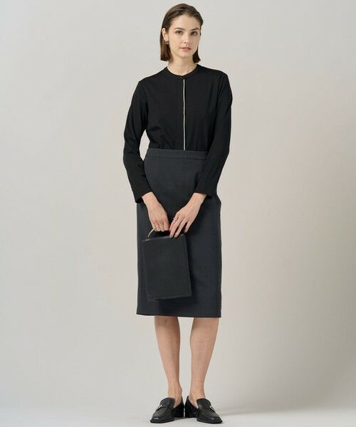 ICB / アイシービー カットソー | 【洗える】 コンパクトモクロディ バンドカラーカットソー | 詳細19