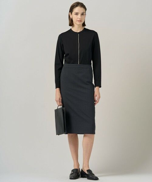 ICB / アイシービー カットソー | 【洗える】 コンパクトモクロディ バンドカラーカットソー | 詳細18