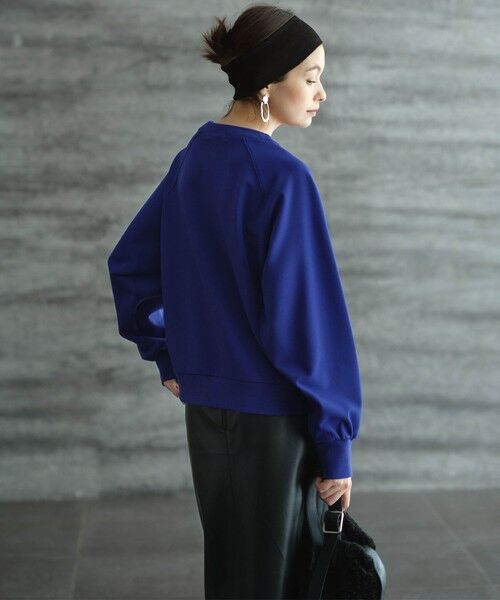 ICB / アイシービー カットソー | 【洗える】ジョーゼットジャージー  ドルマンスリーブプルオーバー | 詳細7