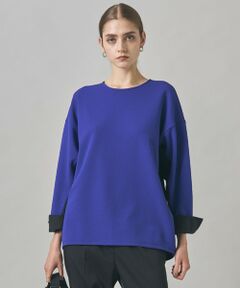 ICB / アイシービー カットソー | 【洗える】ジョーゼットジャージー 異素材コンビプルオーバー