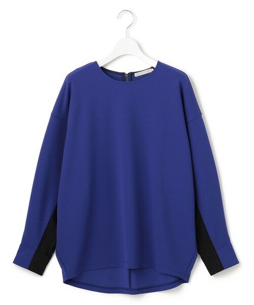 ICB / アイシービー カットソー | 【洗える】ジョーゼットジャージー 異素材コンビプルオーバー | 詳細8