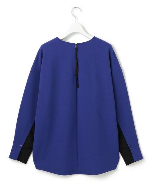 ICB / アイシービー カットソー | 【洗える】ジョーゼットジャージー 異素材コンビプルオーバー | 詳細9