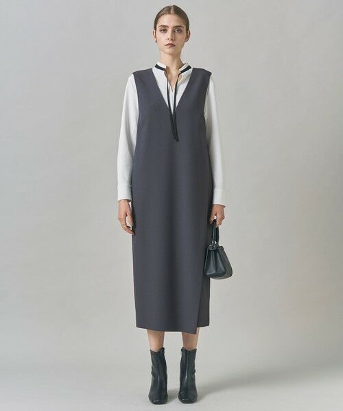 ICB / アイシービー カットソー | マラボーテＷジョーゼット バイカラーナロータイカットソー | 詳細3