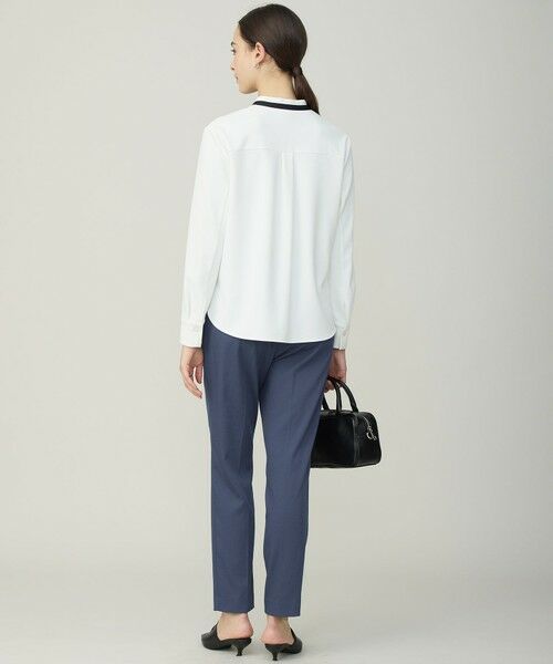 ICB / アイシービー カットソー | マラボーテＷジョーゼット バイカラーナロータイカットソー | 詳細6