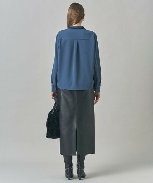 ICB / アイシービー カットソー | マラボーテＷジョーゼット バイカラーナロータイカットソー | 詳細10