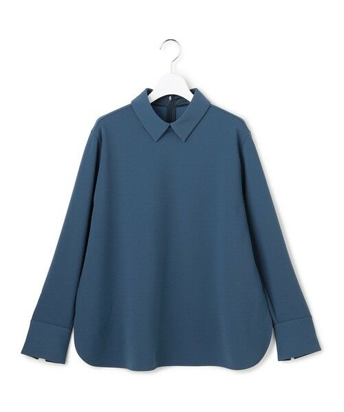 ICB / アイシービー カットソー | マラボーテWジョーゼット ボウタイ付きシャツカラートップス | 詳細18