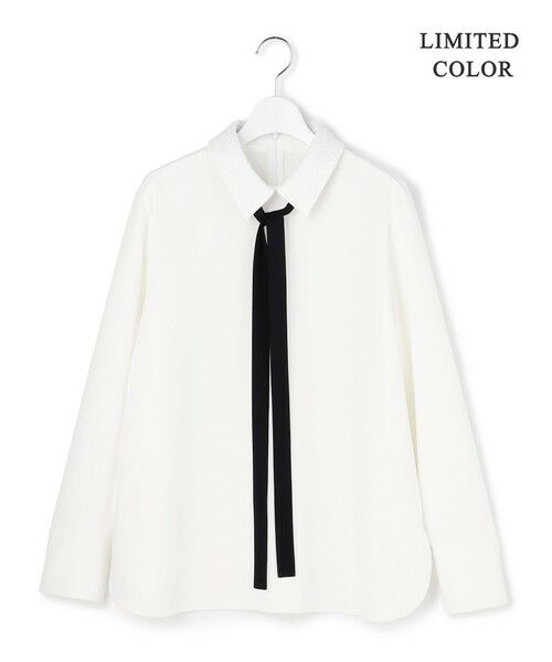 ICB / アイシービー カットソー | 【WEB限定カラーあり】マラボーテＷジョーゼット ボウタイ付きシャツカラートップス | 詳細27