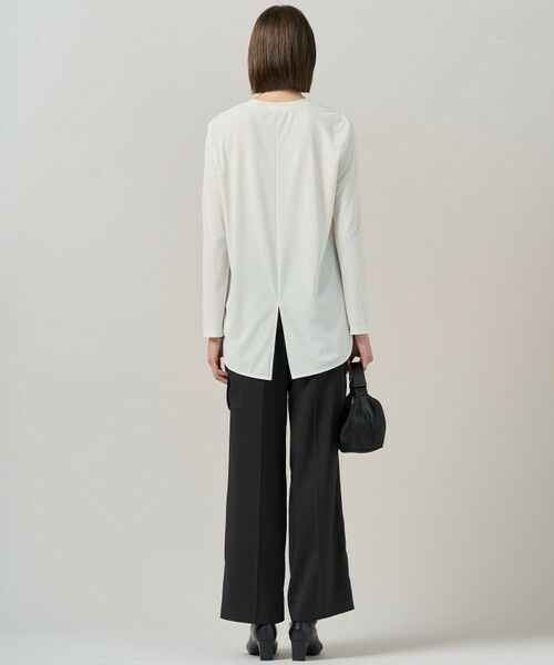 ICB / アイシービー カットソー | 【マシンウォッシャブル可】ライトトリコット バックスリット入り長袖プルオーバー | 詳細6