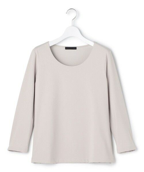 ICB/アイシービー 【速乾・UVケア・接触冷感・洗える】 スーペリアジャージー Uネックカットソー ライトグレー系 M ICB/アイシービー 【速乾・UVケア・接触冷感・洗える】 スーペリアジャージー Uネックカットソー ライトグレー系 M