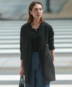 ICB / アイシービー カーディガン・ボレロ | 【洗える】 アセテートミラノ ロングカーディガン