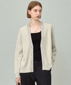 ICB / アイシービー カーディガン・ボレロ | 【洗える】 ウールテンセルミニブークレ カーディガン