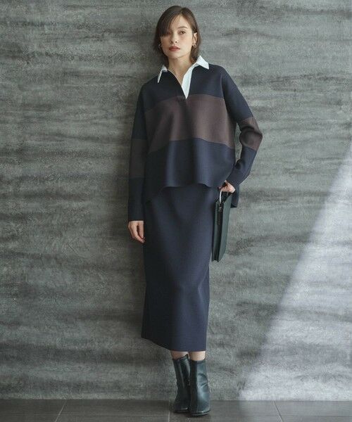 ICB / アイシービー ニット・セーター | 【洗える】 シンセティックダブルフェイス ラガーニットプルオーバー | 詳細7