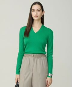 ICB / アイシービー ニット・セーター | 【新色追加】 エクストラファインメリノリブ Vネックプルオーバー