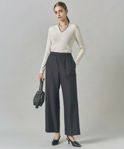 ICB / アイシービー ニット・セーター | 【新色追加】 エクストラファインメリノリブ Vネックプルオーバー | 詳細1