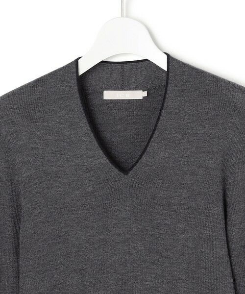 ICB / アイシービー ニット・セーター | 【新色追加】 エクストラファインメリノリブ Vネックプルオーバー | 詳細7