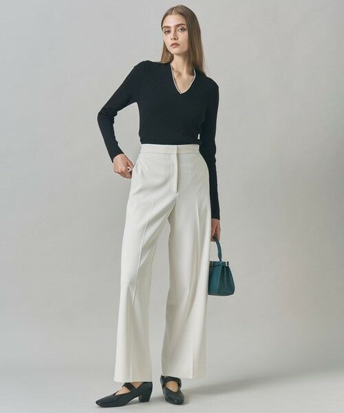 ICB / アイシービー ニット・セーター | 【新色追加】 エクストラファインメリノリブ Vネックプルオーバー | 詳細11