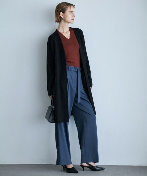 ICB / アイシービー ニット・セーター | 【新色追加】 エクストラファインメリノリブ Vネックプルオーバー | 詳細18